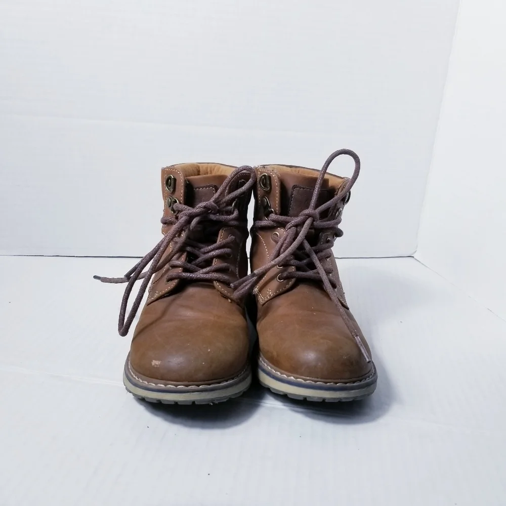 ASHFORD HAYES BOY'S BROWN BOOTS SIZE 13